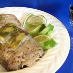 Halibut Roast With Tequila Liqueur and Lime recipe