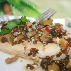 Chicken With Olives and White Wine Sauce recipe