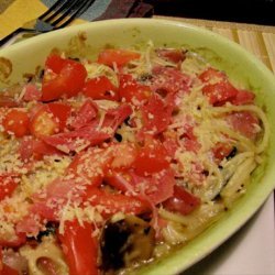 Prosciutto, Spinach, and Pasta Casserole recipe
