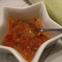 Spicy Texas Cucuzza-Pepper Relish recipe
