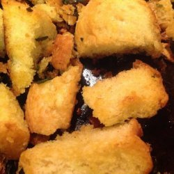 Chive and Garlic Croutons recipe