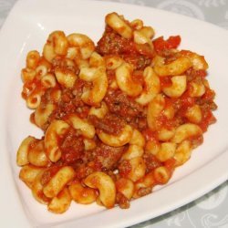 Peppers, Beef & Macaroni recipe