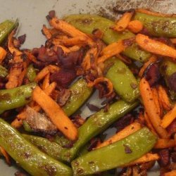 Roasted Snap Peas With Shallots recipe