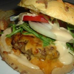 Mushroom Stuffed Burgers recipe