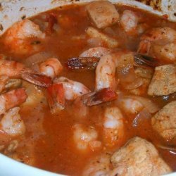 Crock Pot Herbed Chicken and Shrimp recipe