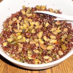 Quinoa and Pistachio Salad With Moroccan Pesto recipe