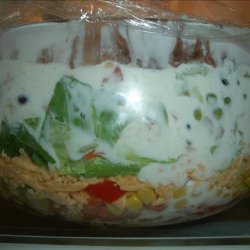 Layered Cornbread Salad recipe