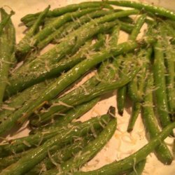 Roasted Zesty Parmesan Green Beans recipe