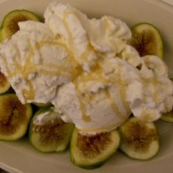 Caramel Drizzled Figs and Ice Cream recipe