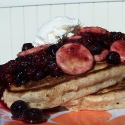 Whole Wheat Pancakes With Fresh Fruit recipe