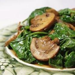 Mushrooms and Spinach Italian Style recipe