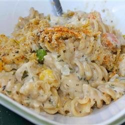 Chicken and Pasta Casserole with Mixed Vegetables recipe