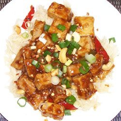 Tofu with Pork and Cashews recipe