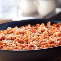 Quick Skillet Chicken and Macaroni Parmesan recipe