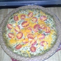 Spinach and Red Chard Quiche recipe