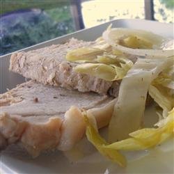 Overnight Pork Roast With Cabbage recipe