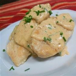 Cheesy Chicken and Chive Sauce recipe
