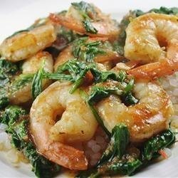 My Special Shrimp Scampi Florentine recipe
