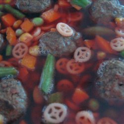 Veggie Meatball Soup recipe