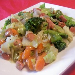 Frankfurter Vegetable Stir-fry recipe