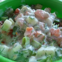 Cucumber and Tomato Yogurt (Kheera Ka Ray) recipe