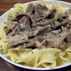 Kathy's Beef Tips With Mushrooms recipe