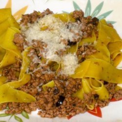 Veal and Olive Ragù With Pappardelle recipe