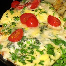 Brie, Fresh Herb, Tomato Omelet for 2 recipe