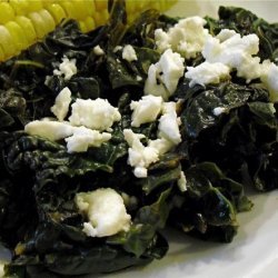 Mediterranean Kale With Feta recipe