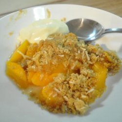 Peach Crumble Crunch recipe