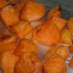 Oven  Roasted Glazed Sweet Potatoes recipe