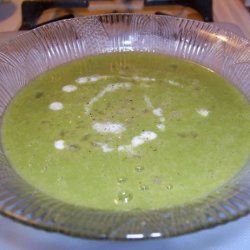 Broccoli and Leek Soup With Croutons (Low Fat) recipe