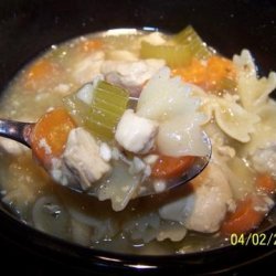 Jennifer's Spicy Chicken Vegetable Pasta Soup recipe