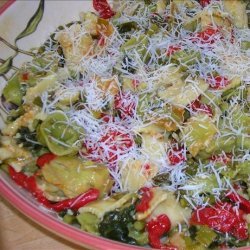 Green & White Tortellini With Spring Veggies recipe