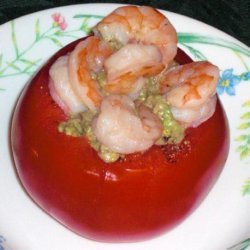 Avocado and Shrimp Tomato Cups recipe