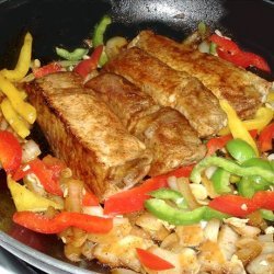 Ancho Pork Chops and Peppers recipe