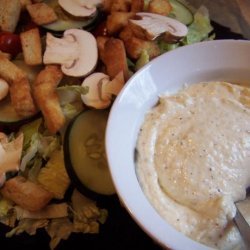 Mixed Green Salad With Parmesan Pepper Dressing recipe