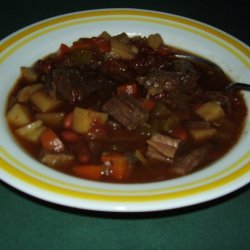 Hearty Beef and Rice Minestrone Soup recipe