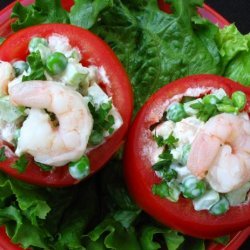 Four  s  Tomatoes!  (Simple Shrimp Stuffed Salad) recipe