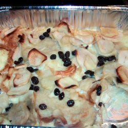 Bird's Apple Bread Pudding (Flambe') recipe