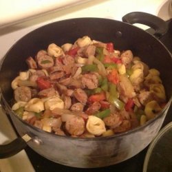 Italian Chicken Sausage and Peppers Skillet recipe