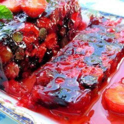 Summer Fruits Terrine or  Bodacious Berries in Wine Jelly! recipe