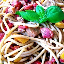 Le Cirque's Perciatelli With Peppers and Eggplant recipe