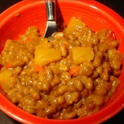 Baked Beans Sweet and Spicy With Pineapple recipe