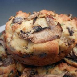 Mushroom, Parmesan and Basil Muffins recipe