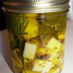 Garlic and Sage Marinated Cheese recipe