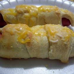 Crescent Wrapped Hot Dogs recipe