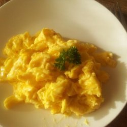 French Scrambled Eggs, Adapted from Julia Child recipe