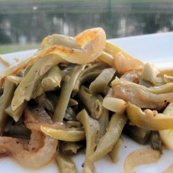 Green Beans With Caramelized Red Onions recipe