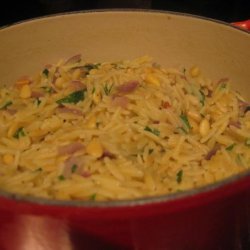 Toasted Orzo With Pine Nuts recipe